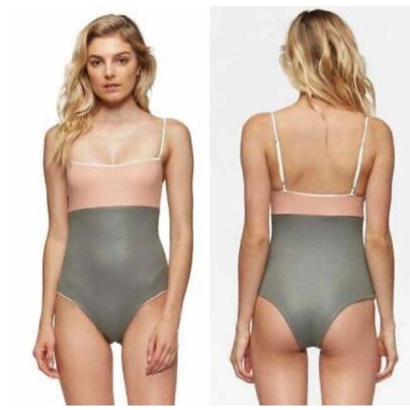 Anthropologie x Tavik Scarlett One Piece Color Blocked Swimsuit, size large - Picture 1 of 9